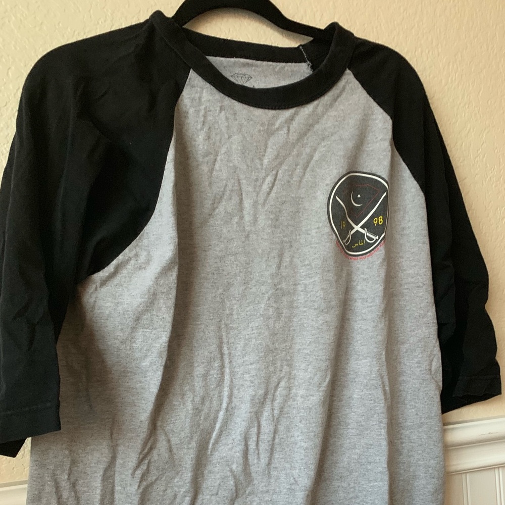 Men’s diamond supply 3 quarter sleeve